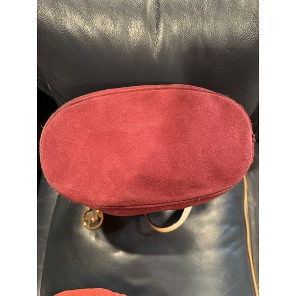 Michael Kors Large Red Suede Bag - Picture 7 of 7